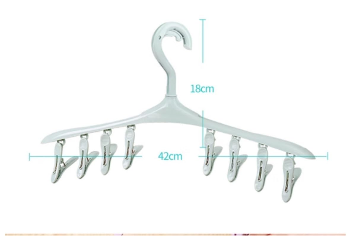 Perchas Armario Vestidor Perchero De Secado por Goteo 5 Uds con 8 Clips para Ropa Calcetines Interior A Prueba Viento Ahorro Espacio Duraderas Ahorra Espacio(D)