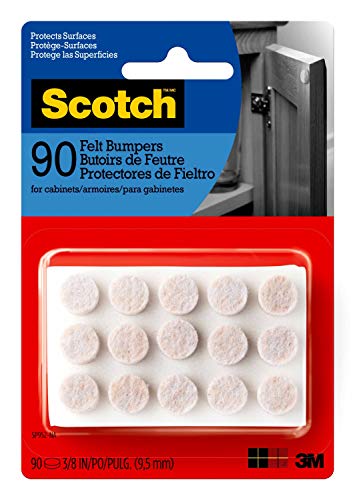 3M Company SP952-NA Beige Felt Bumpers, 90 Piece
