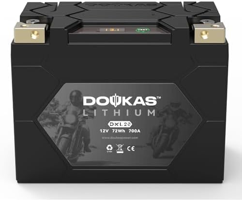 DOUKAS DKL14A 12V 4Ah 450A LiFePO4 Lithium Battery - Lightweight Powersports Battery For Motorcycle, ATV, UTV, Jet Ski & More