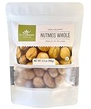 Organic Whole Nutmeg (3.5 oz), Premium Grade, Harvested & Packed from a USDA Certified Organic Farm in Sri Lanka (stand up resealable pouch)