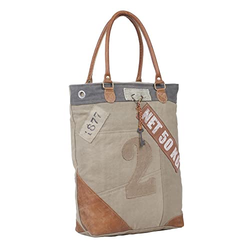 Myra Bag Western Canvas Tote Bag for Women - Cotton Leather Bag Quirky Hues2