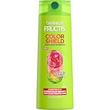 Garnier Fructis Color Shield Shampoo, Fortifying Shampoo for Color Treated Hair, Works on All Types and Shades of Hair, Vegan and Paraben Free, 12.5 fl. oz. (Packaging May Vary)