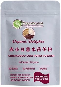 Organic Delights Chixiaodou Coix Seed Poria Powder, 1 Packs 100g, No Sugar, No Additives