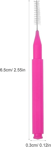 Miniatura 4 de 100 cepillos interdentales, cepillos interdentales, cepillos dentales, cepillos para limpiador, palillo de dientes, cabezal de hilo dental, hilo