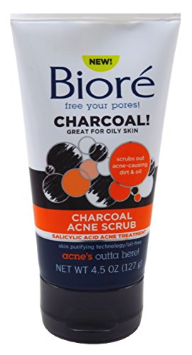 Biore Charcoal Acne Scrub 4.5 Ounce (133Ml) (3 Pack) #TOP7