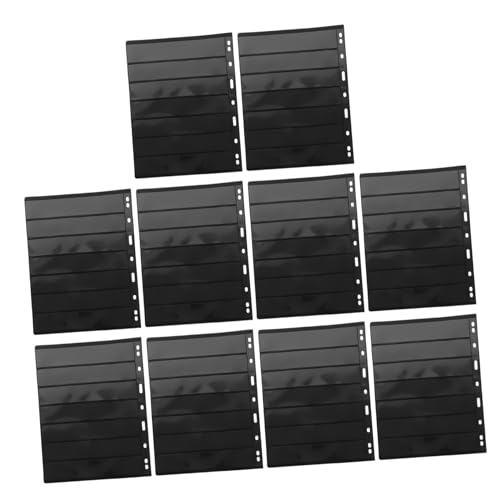 SHINEOFI 10 Hojas Álbum De Sellos Para Sueltas Páginas Transparentes Pvc Para Clasificar Sellos Soporte Para Coleccionistas