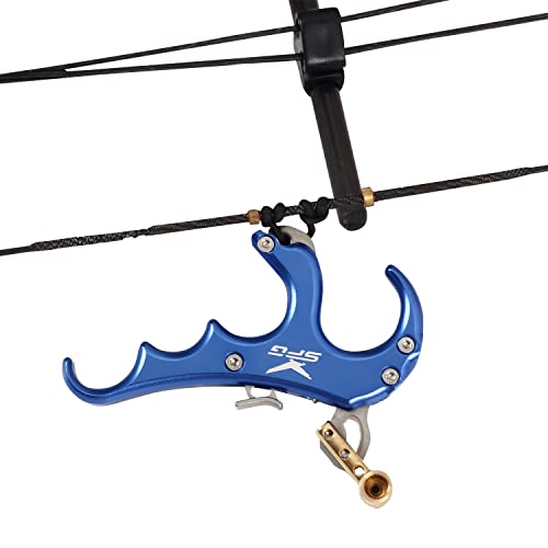 Fenjaner Archery Compound Bow Release Aid Archery Release Bow Release For Compound Bow Outdoor Shooting Accessories (Blue) #TOP4