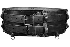 Mens Renaissance Belt - Leather Waist Belt - Handcrafted Medieval Leather Belt