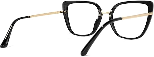 Miniatura 6 de VOOGLAM Gafas de gran tamaño con bloqueo de luz azul Cateye para mujer, anti fatiga ocular UV Declan