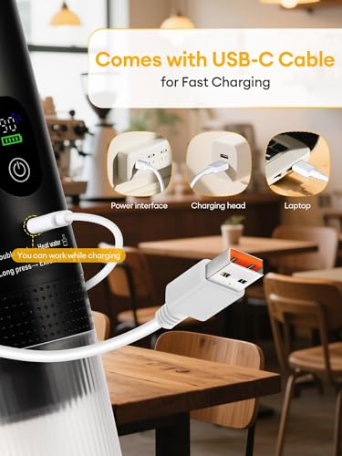 Image of Upgraded 3-in-1 Portable Espresso Machine with LED Display,20 Bar Real-Time Temperature&Battery Indicator,Portable Coffee Maker Compatible with Ground Coffee & Capsules, for Travel, Home & Office Use