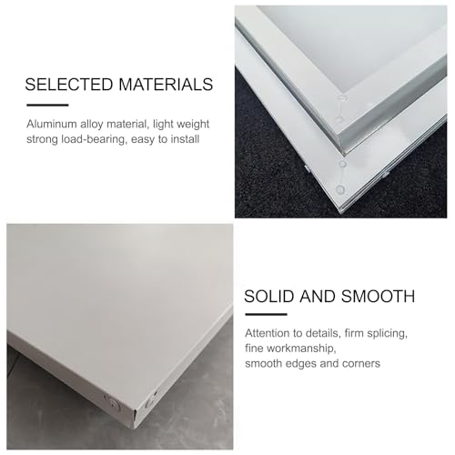 Boca de acceso de aluminio 75 x 75 cm para trampilla de techo con escotilla de escape de seguridad industrial 5