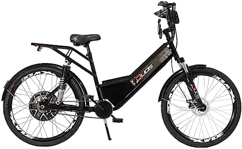 Bicicleta Elétrica Confort FULL 800W 48V 15Ah Cor Preta