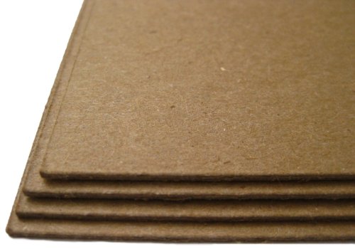 Chipboard - 70 Sheets 4x4 Inch 80pt Heavy Duty Kraft Paper Board for Albums, Journals, Book Binding