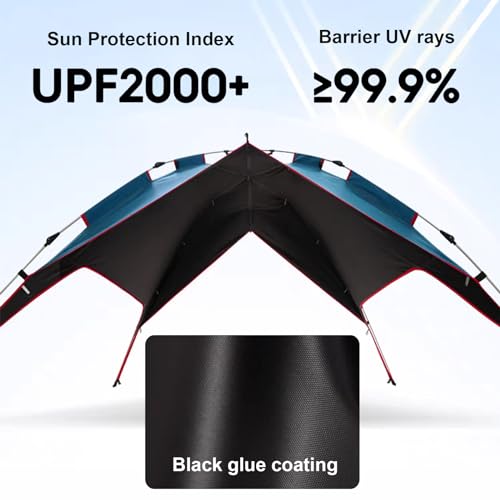 Carpa para camping tipo cúpula para 3-4 personas, khaki miniatura 5