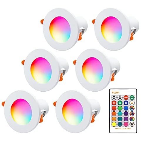 Lam(MS)pen Foco empotrable LED regulable RGBW 10W Cover