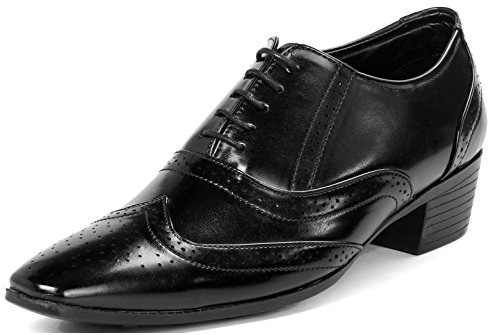 Image of BXXY TAN Height Increasing British Full Brogue Shoes for Men