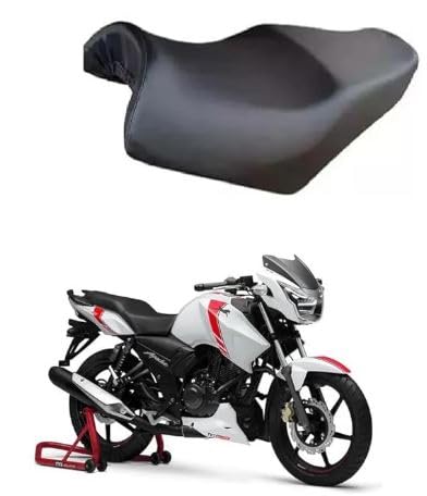 Apache RTR 160 Bike Seat Cover, PU Leather Waterproof, Rust and Dust Protection, Black-image-4