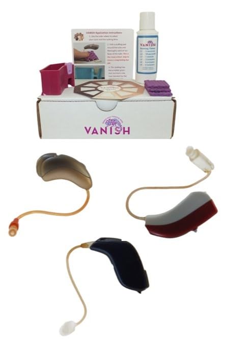 VANISH Light. Un kit de tinte de color personalizado para quienes creen que una mejor audición puede ser más atractiva. Adapta tus audífonos a tu tono de piel y observa cómo desaparecen.