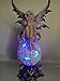 Pacific Giftware Purple Elegante Flower Fairie Sitting on Changing Color Led Orb MeadowMushroom Fairy Statue