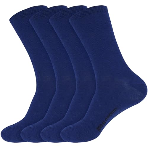 Image of BambooMN Unisex Men and Women's Rayon from Bamboo Wool Blend Athletic Crew Socks for Home, Travel, Work and Sport, 2 Pairs
