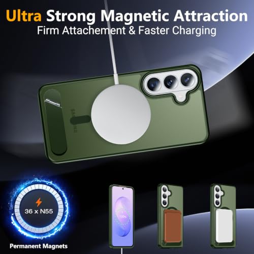 Image of SPIDERCASE Magnetic for Samsung Galaxy S26 FE Case,with Stand,Green