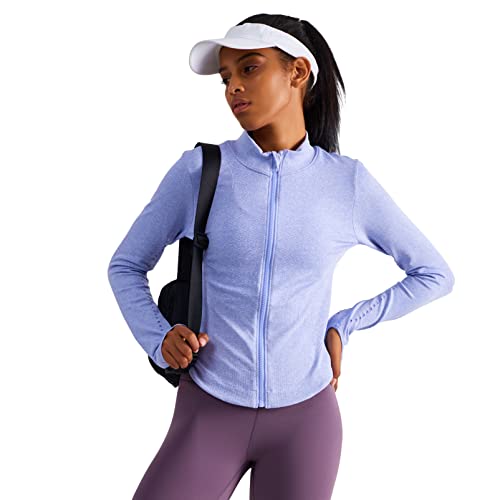 Sphinx Cat Womens Athletic Long Sleeve Full Zip Running Track Jacket Workout Yoga Sportwear With Thumb Holes Slim Fit #TOP3