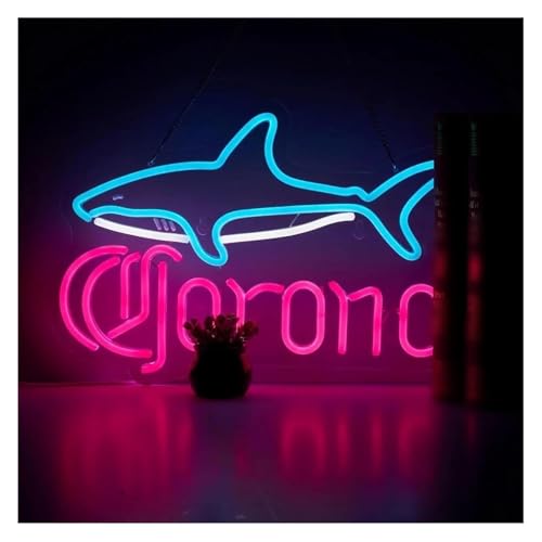 Néon LED baleine bleue intensité variable, cadeau idéal déco chambre