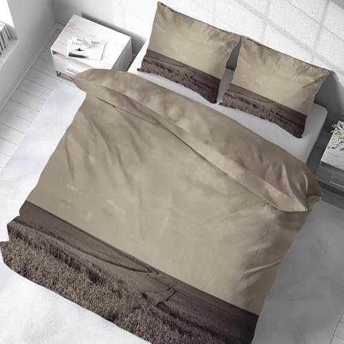 Housse de couette en microfibre douce 240 x 260 cm avec taies d'oreiller - 5