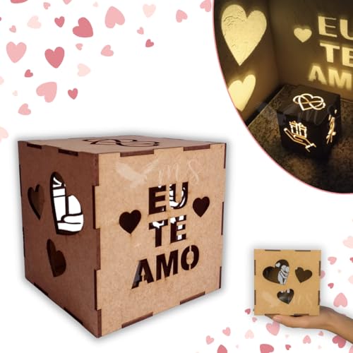 Caixa luminária romântica