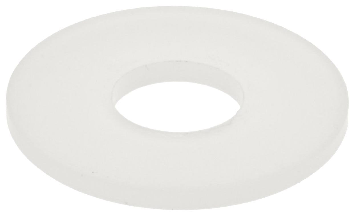 PVDF Flat Washer, 3/16", 0.188" ID, 0.5" OD, 0.04" Thick (Pack of 25)