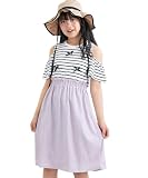 [ニッセン] ワンピース 選べるデザイン さらさら素材（女の子） ラベンダー(肩開き) 160