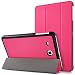 Produktbild Mama Mouth Samsung Galaxy Tab E 9.6 Schlank hülle, Ultra Schlank Superleicht Ständer PU Leder Smart Shell hülle mit Standfunktion für 9.6" Samsung Galaxy Tab E 9.6 T560 T561 Android Tablet-PC,Pink