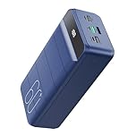 PDBEST Power Bank 60000mAh Fast Charging, Battery Pack 22.5W Huge Capacity USB-C 4 Outputs 3 Inputs LED Display Portable Charger Power Bank Compatible with iPad iPhone Android etc Blue