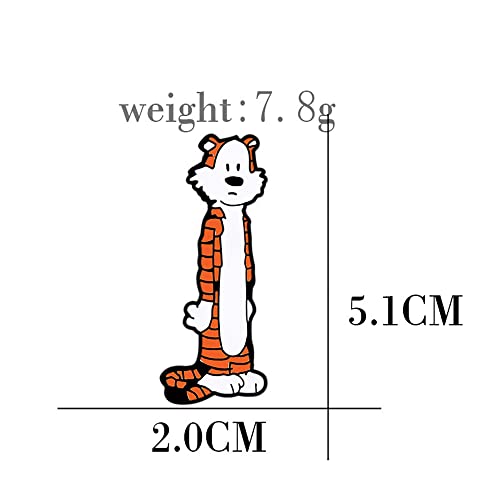 Image of Cute Enamel Pins Cartoon Lapel Pin Brooch Badge for Backpack Jackets Funny Tiger Pins for Gift Anime Enamel Pin for Clothing Hat Decoration