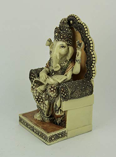 Estatua Resina God Ganesh 11 Pulgadas Tradicional miniatura 2