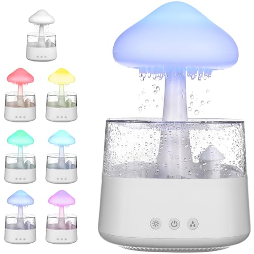 Diffuseur huiles aromatiques brume fraîche et sons de pluie pour bureau