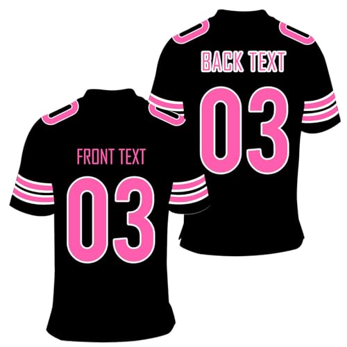 Custom Football Jersey Personalized Team Name and Number Football Shirt Customizable Sports Uniform...