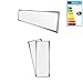 ECD Germany 2 x LED Panneau 42W - 120 x 30 cm - Ultra mince - SMD 3014 - Blanc neutre 4000K - 220-240 V - Environ 2831 lumens - Plafonnier encastré