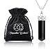 Natural Black Tourmaline Crystal Healing Necklace - for Root Chakra | Dispels Negative Energy | Guard Against Environmental Pollutants | Natural Stress Aid | Comes with Stylish Stainless Steel Chain