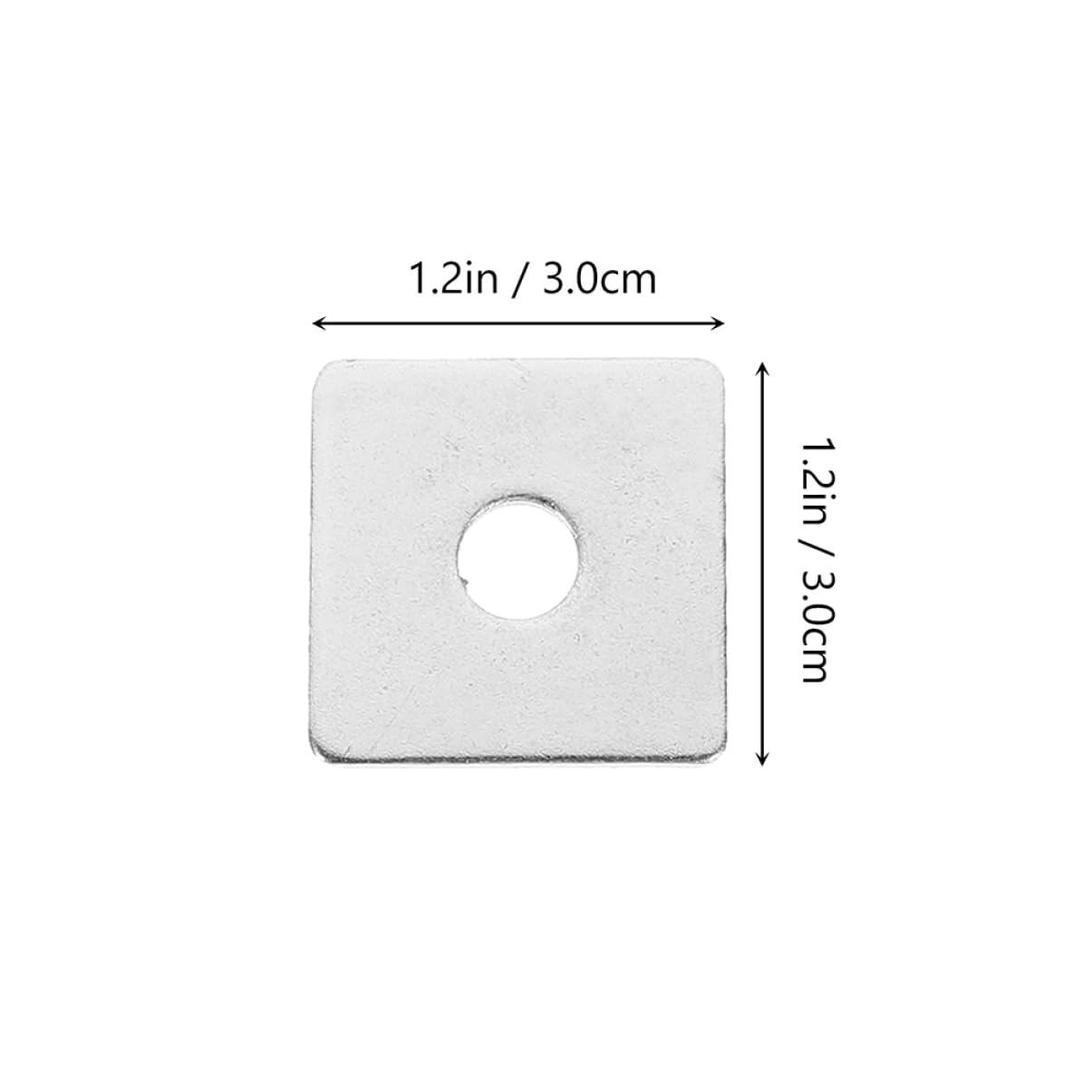 OSOLADY 10Pcs Heavy Duty Square Washers Plate Fastener Washers for Construction Framing and Various Applications for Bolts and Structural Support