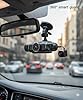 Dashcam Auto sans Fil 4K 360° Avant arrière intérieur,caméra Voiture 360 degrés Surveillance Parking G‑Sensor Boucle Enregistrement