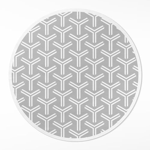 Tapis vinyle durable et élégant rond pour rehausser la déco de sol - 2