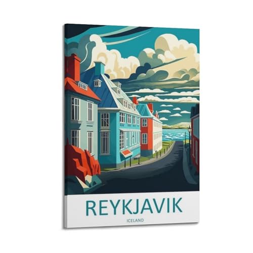 Poster Reykjavik Islande pour créer une ambiance évasion dans votre salon