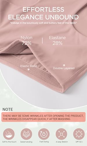 Image of ODODOS Racerback Tank Bra for Women High Neck Non Padded Medium Support Sports Bra Workout Yoga Crop Tops