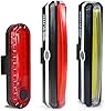 BLITZU Cyborg 168H Bike Headlight and 168T 120T Bicycle Taillight Bundle. Bike Lights Front and Back for Night Riding. Best Bike Accessories for Adult Bikes.