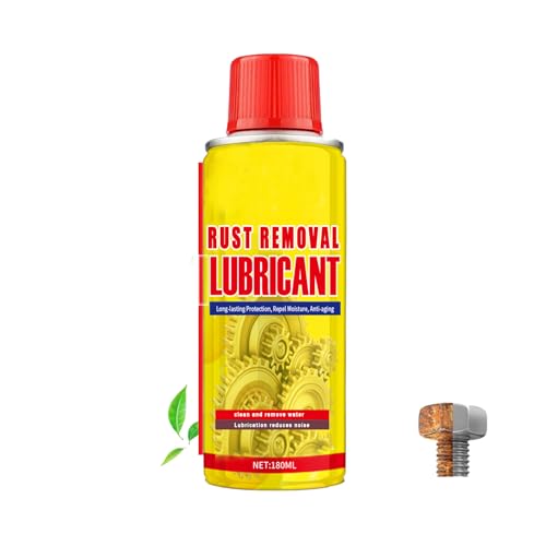 2-in-1 Anti-Rust Lubricant & Fast-Acting Rust Remover Spray for Metal 6.1oz Multi-Purpose Formula for Vehicles Tools & Chains Protect & Restore (1PCS)