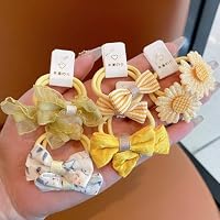 Amazon.co.jp: Solaweave 子供用ヘアゴム キッズ バタフライ・ポンポン