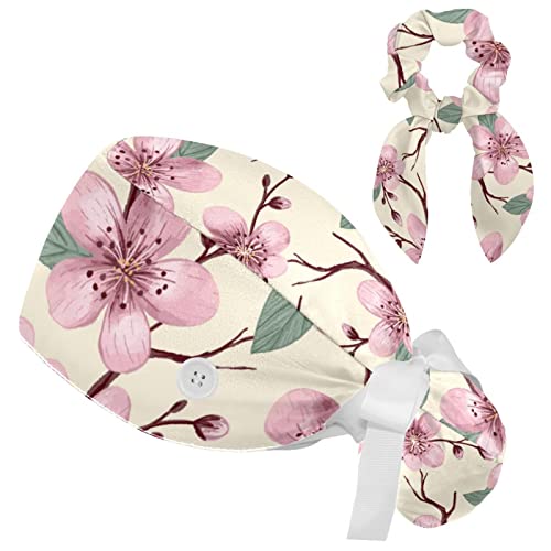 Chapeau de gommage motif ailes et cœur avec bandeau de travail absorbant