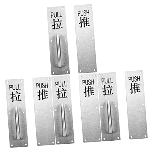 Doitool Barn Door Handles Barn Door Handles Barn Door Handles 4 Sets Attachment Plate Barn Handle Door Push And Sliding Commercial Sliding Door Handle Sliding Door Handle Sliding Door Handle #TOP14