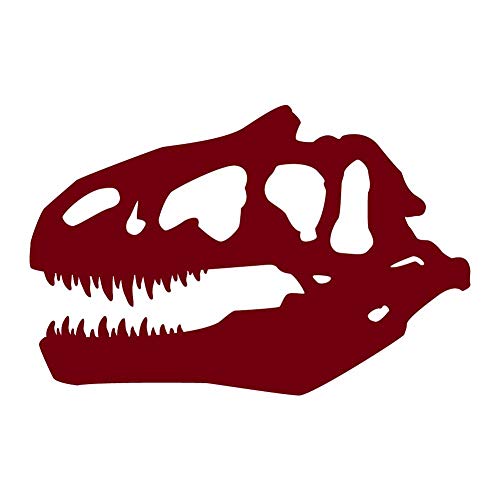 Dark Spark Decals Allosaurus Skull 12 inch Maroon Indoor Outdoor Vinyl Decal
